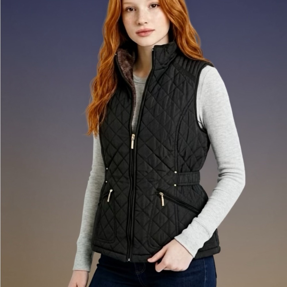 Weatherproof Women's Dark Quilted Vest